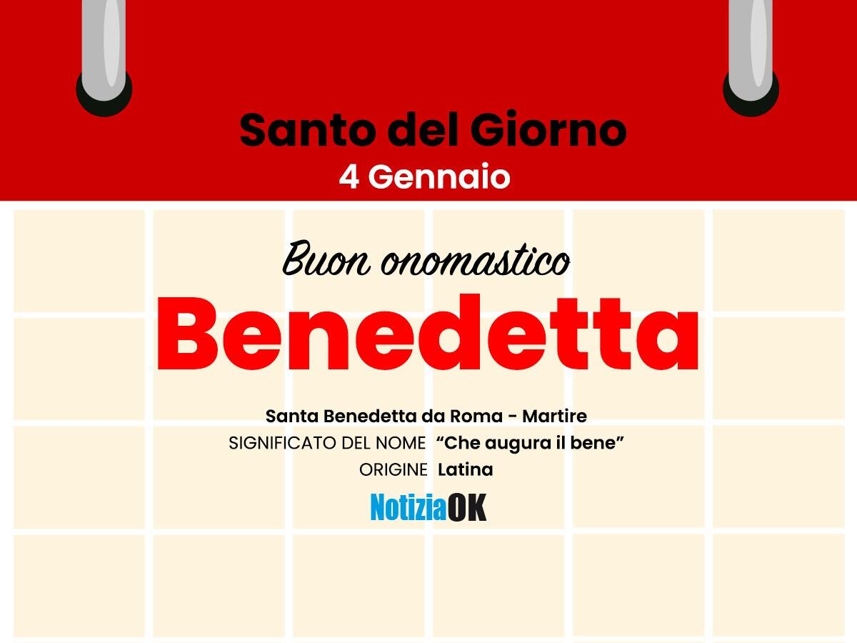 Onomastico: il Santo del giorno è Santa Benedetta martire - 