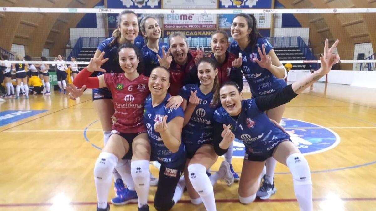 Pallavolo - Altra vittoria della Poseidon per la meritata salvezza in B2 - 