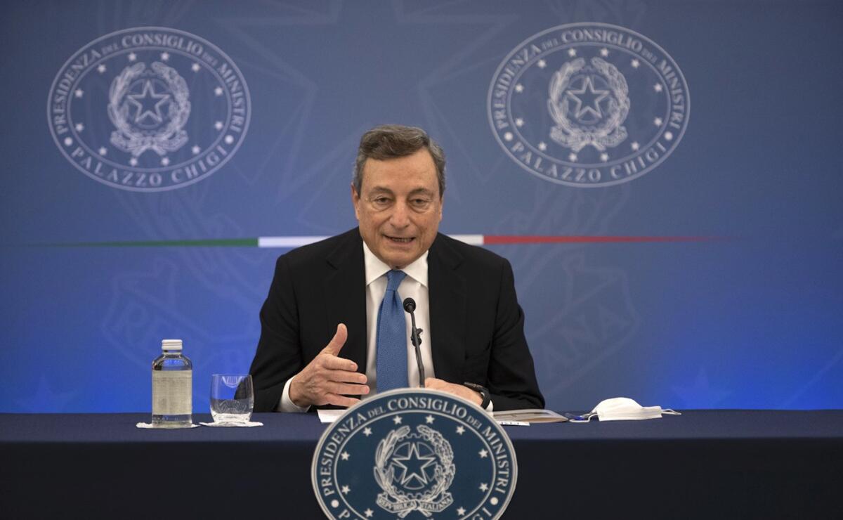 Draghi: “Aiutare rapidamente famiglie e imprese contro i rincari” - MARIO DRAGHI