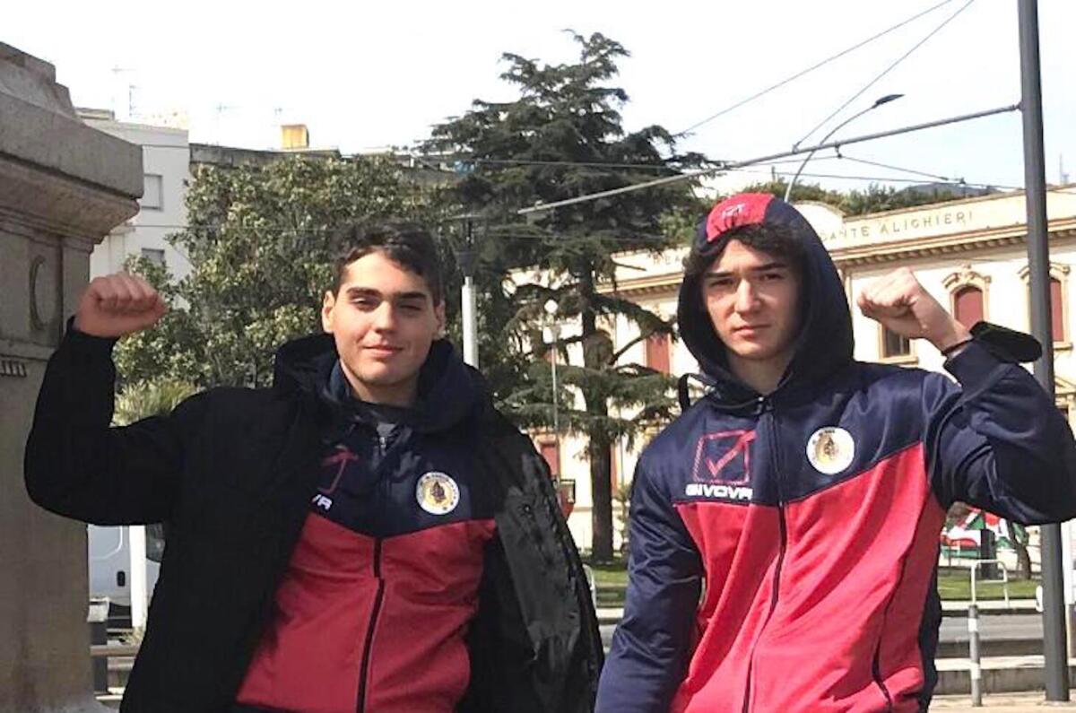 Giuseppe Rizzo e Gabriel Leuzzi Lleshi  alla seconda tappa del Boxing Tour 2022 - 
