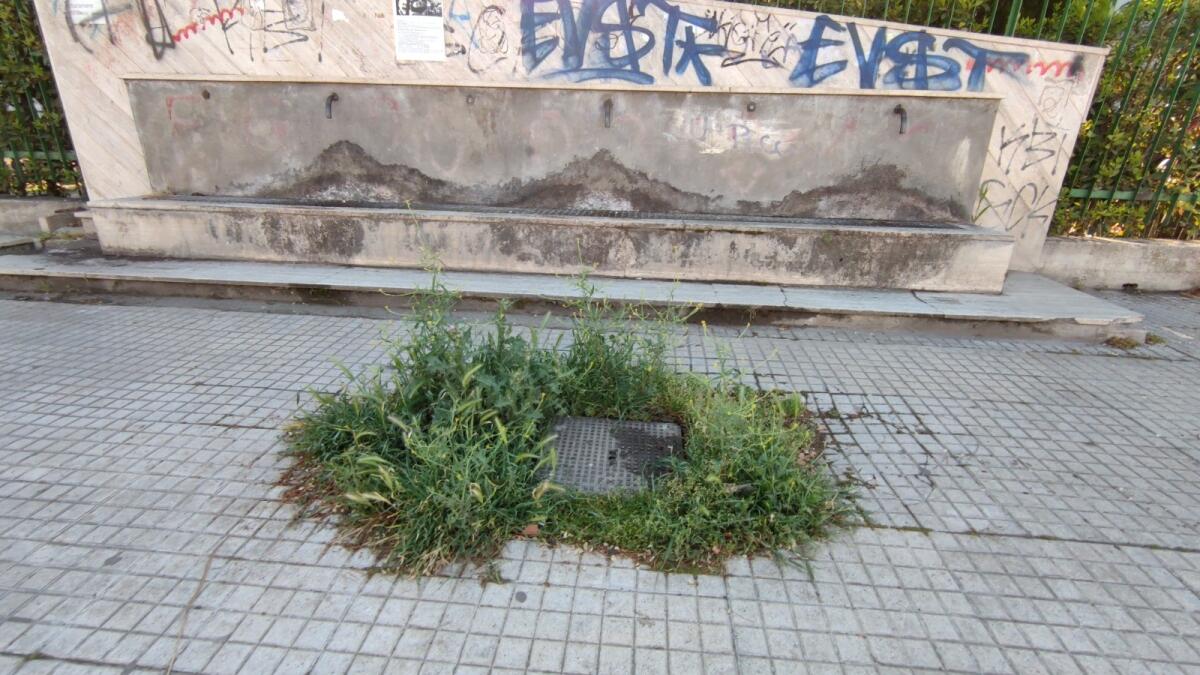 Crotone, fontanelle "verdi" in via Giuseppe di Vittorio - 