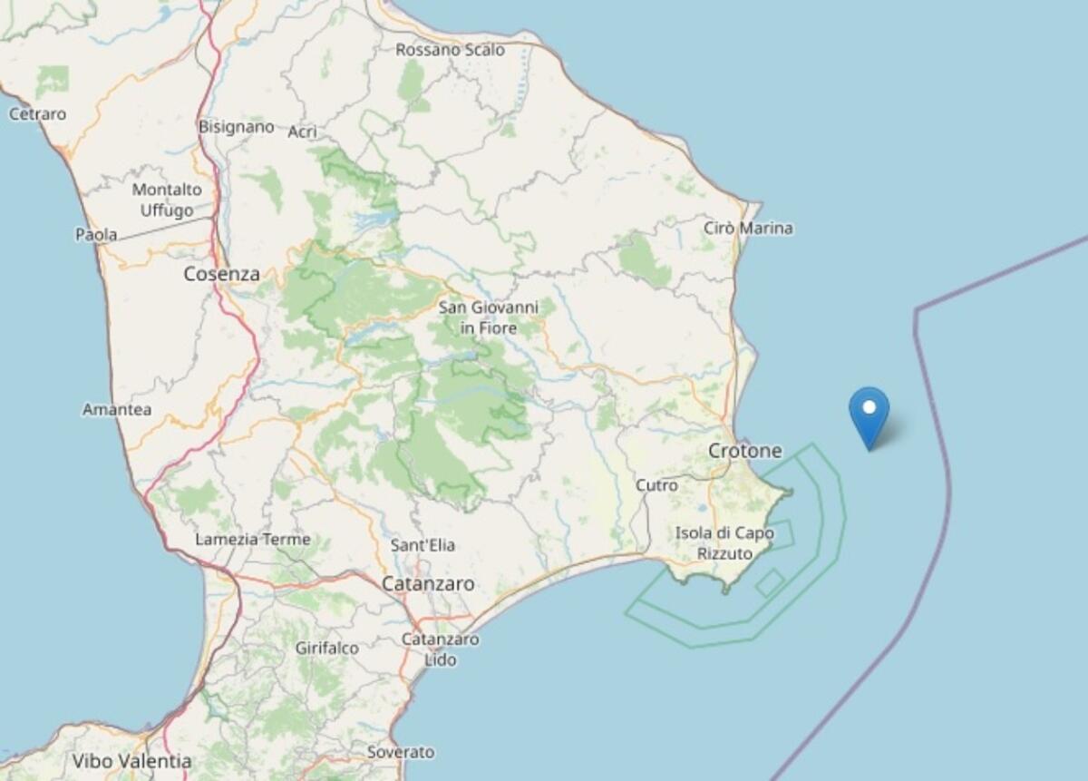 Crotone, nella serata della Madonna di Capocolonna tre scosse di terremoto registrate lungo la costa - 