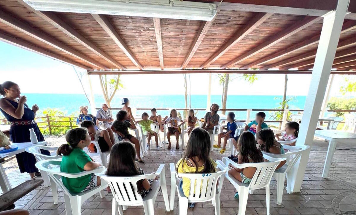 Officina Kids, incontro dei bambini con il viaggiatore Marco Riolo - 