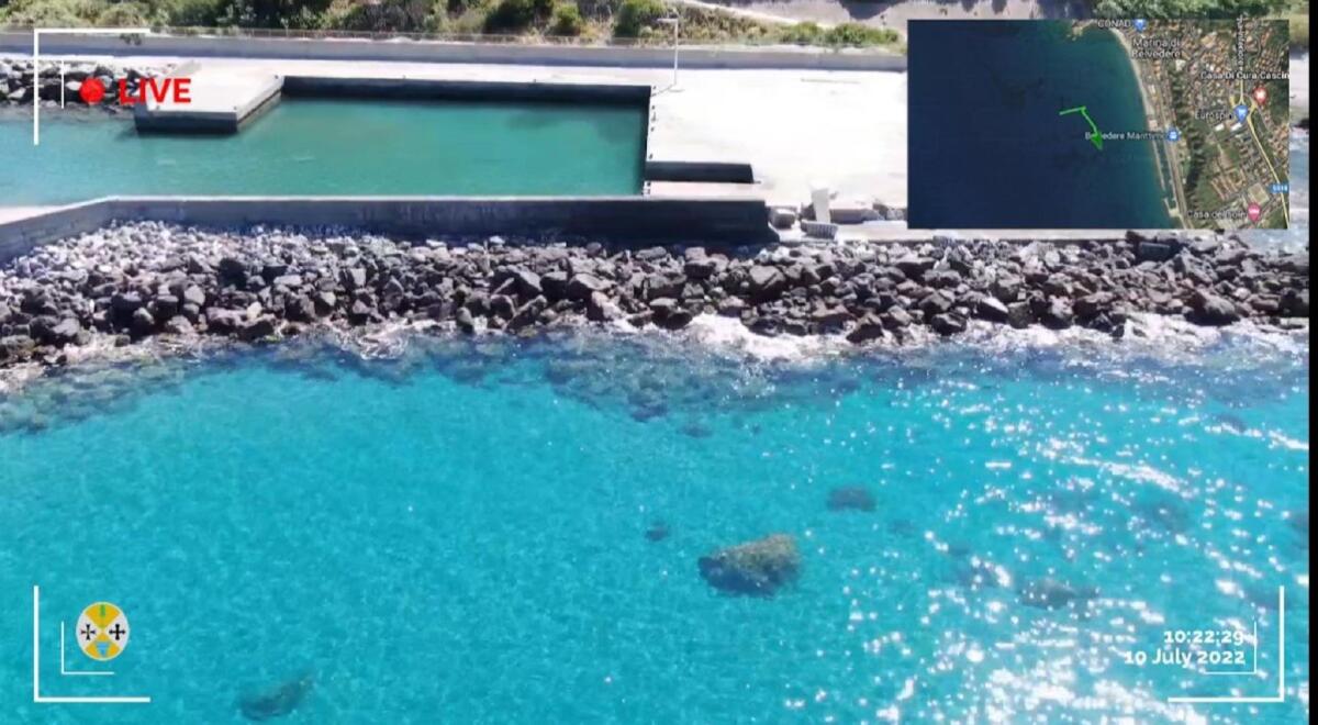 Mare pulito: elicotteri e droni con il monitoraggio coste da parte della Regione Calabria: immagini in diretta - 
