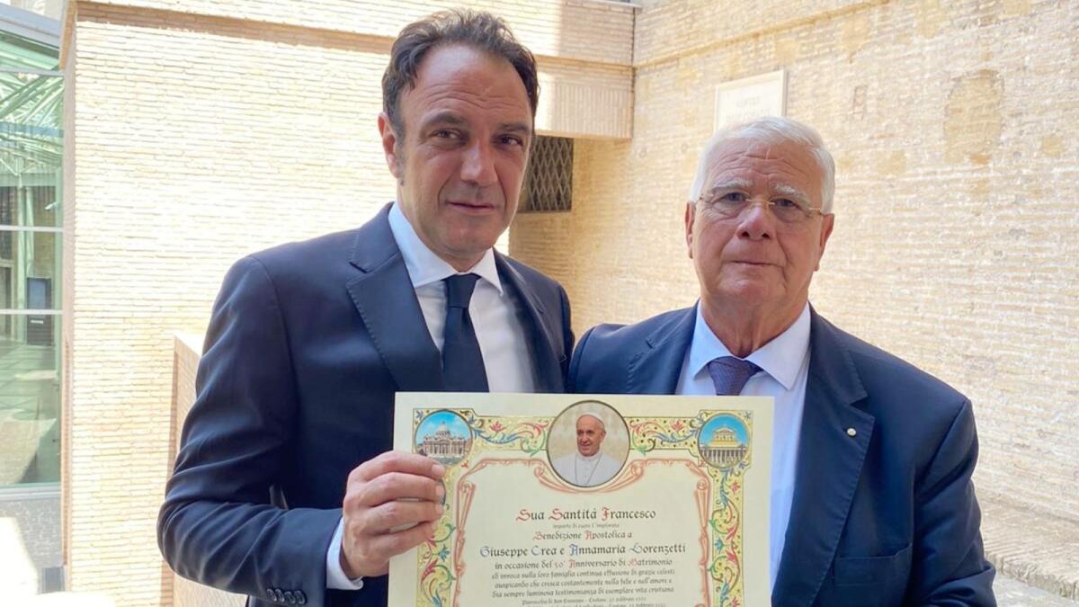 Laurea ad Honorem al Cav. Gianni Crea, capo dei Clavigeri dei Museo Vaticani - 