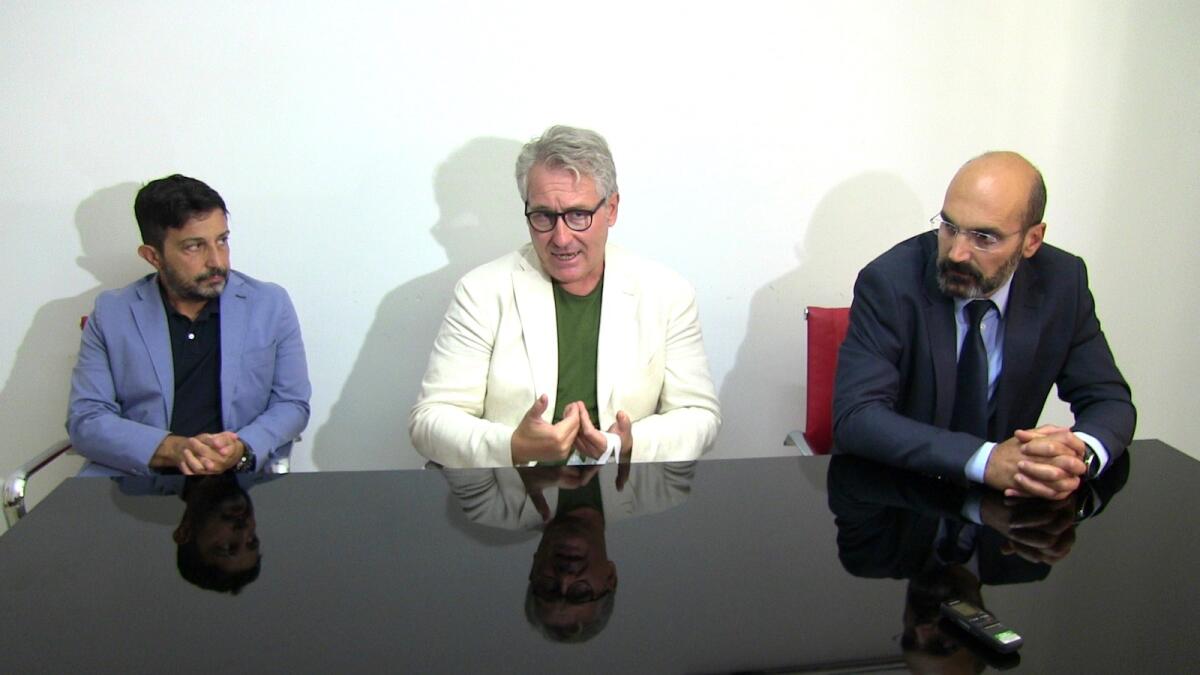 Crotone, troppi ritardi nel risarcimento dagli enti pubblici: la denuncia di alcuni avvocati - da sinistra Albanese, Nicoletta, Trocino