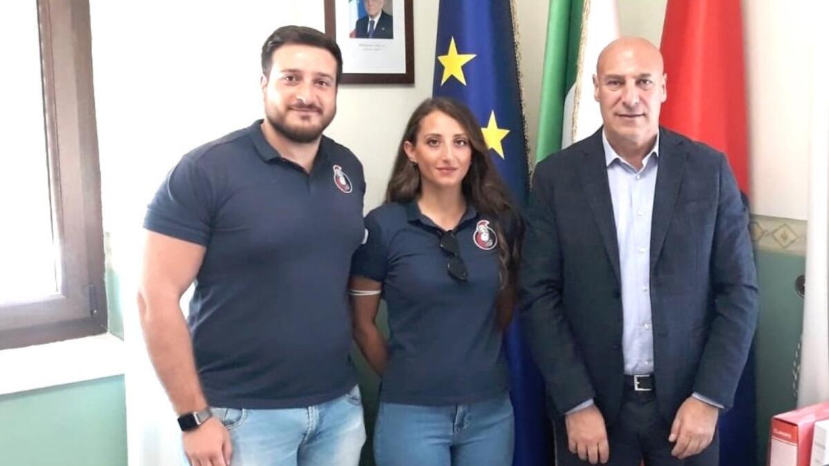Sabrina Loiacono, guerriera Athenas, con la maglia della Nazionale - 