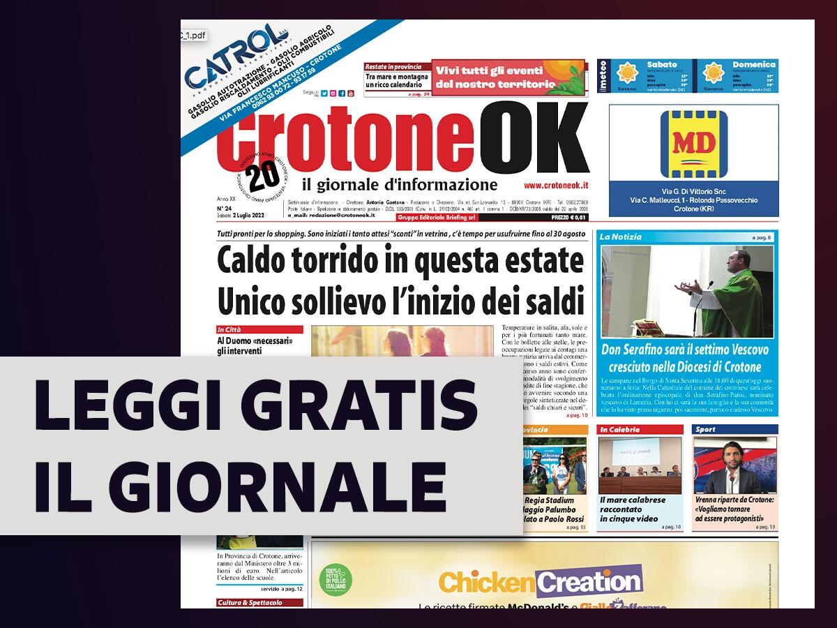 CLICCA QUI E LEGGI SUBITO CROTONEOK - 