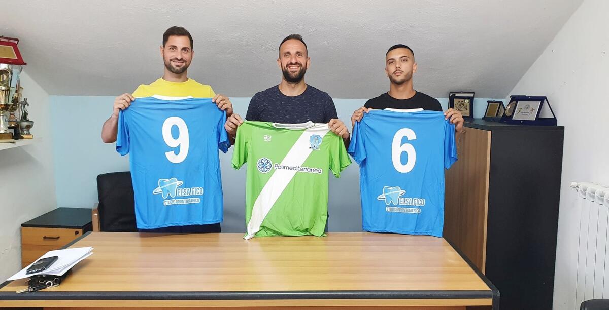 Promozione, ecco i primi acquisti per il Cutro di mister Pietro Zangari - Da sinistra Colacino, Sestito, Ombrello