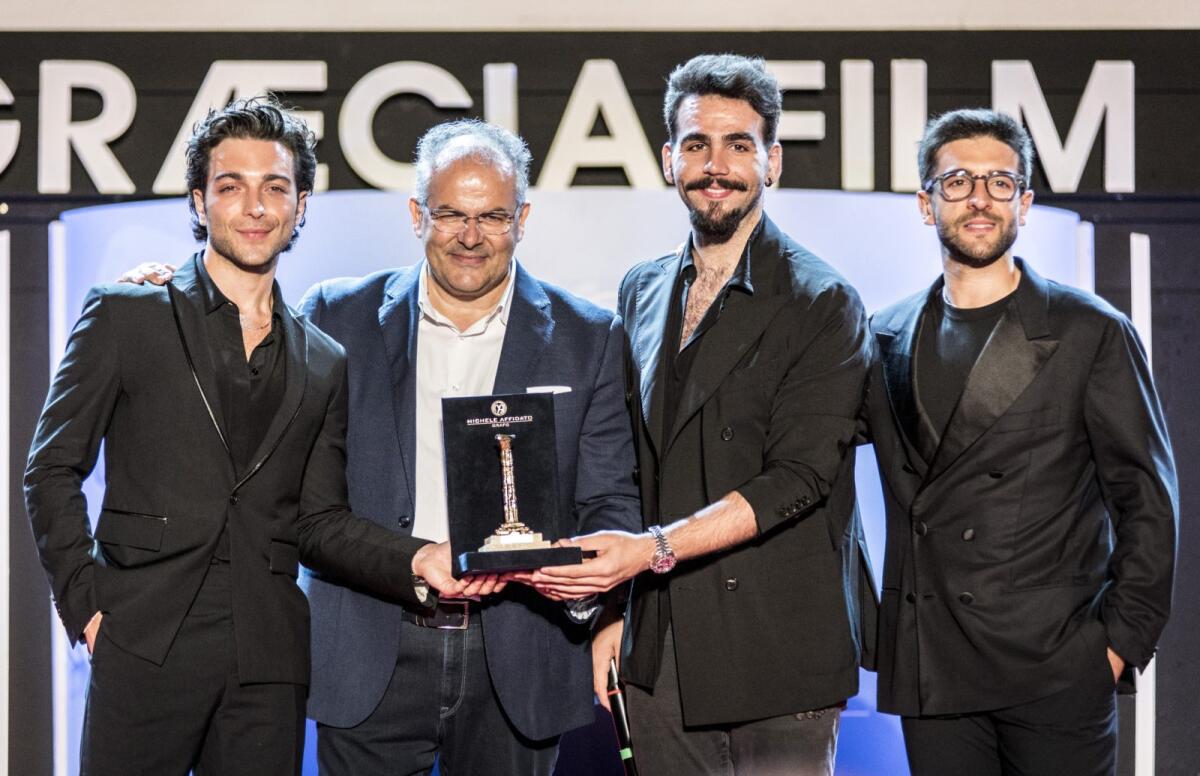 (Foto) Magna Graecia Film Festival: la Colonna d'Oro di Affidato al Trio "Il Volo" - 