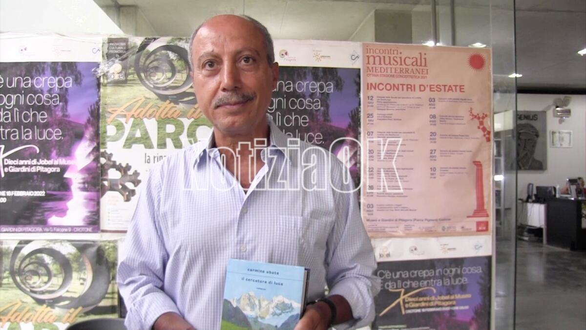 Carmine Abate Cercatore di Luce come Segantini: "Ai giovani crotonesi dico di leggere" - 