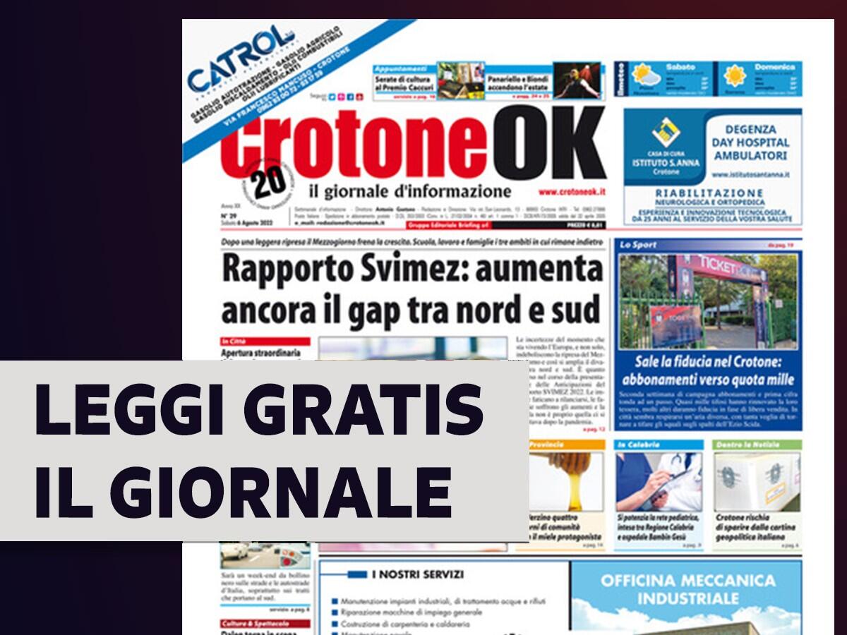 CLICCA QUI E LEGGI SUBITO CROTONEOK - 