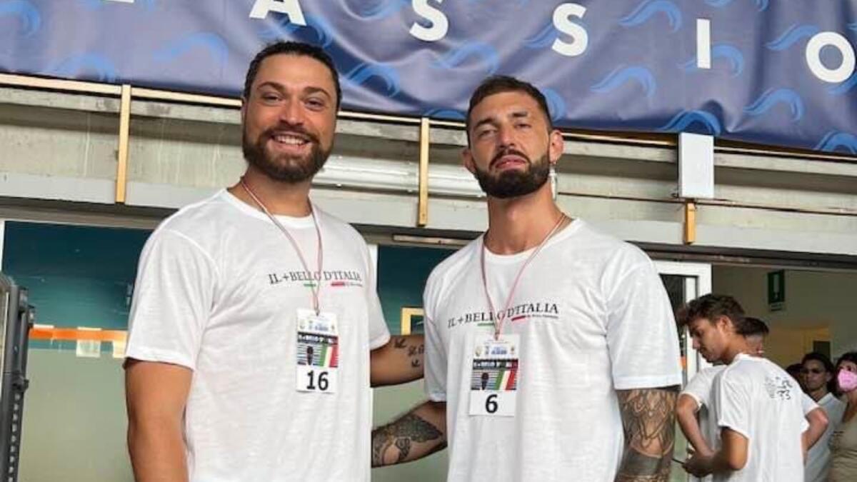 Questa sera alla finale de "Il + Bello D'Italia" anche due crotonesi - Da sinistra Mario Praticò, Domenico Gerace