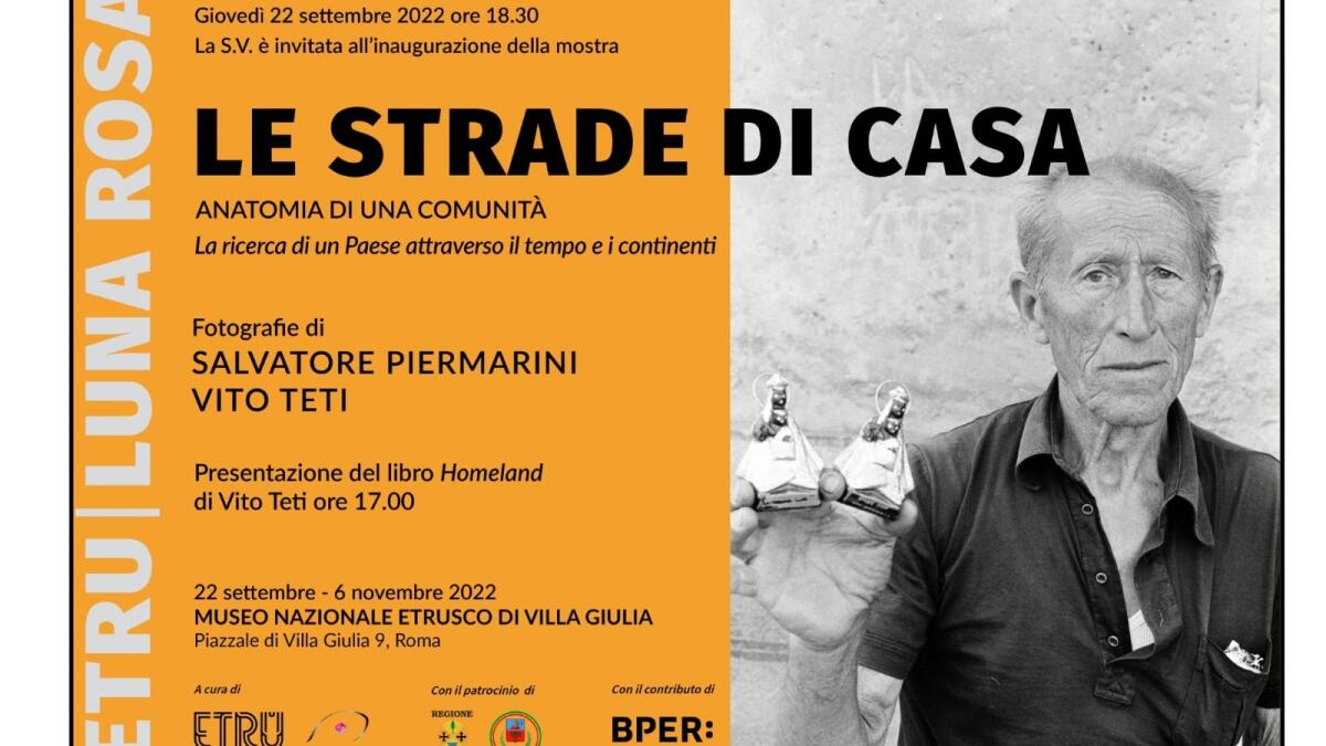“Le strade di casa”: le foto di Salvatore Piermarini e Vito Teti in mostra al Museo etrusco di Roma - 