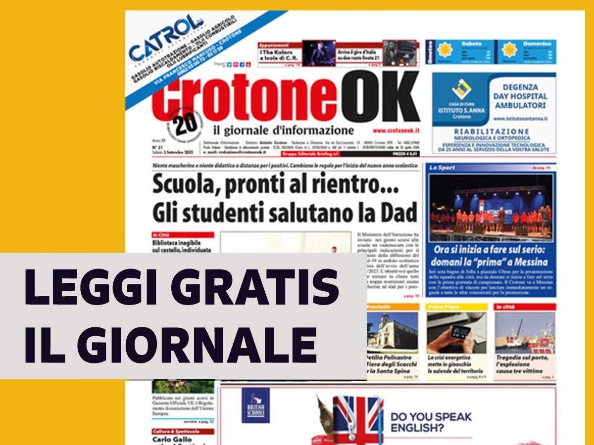 CLICCA QUI E LEGGI SUBITO CROTONEOK - 