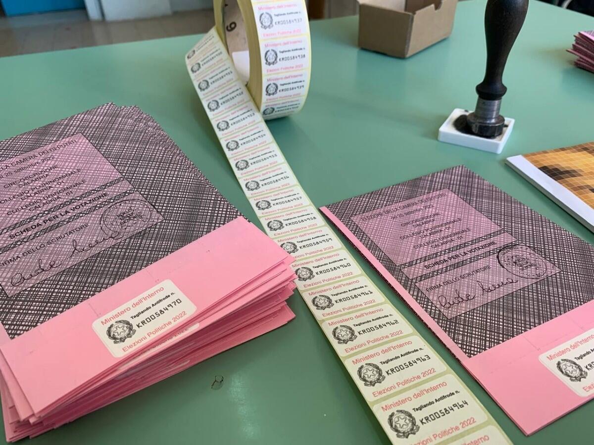 #Elezioni2022 - Sulla scheda elettorale ritorna il tagliando “antifrode” - 