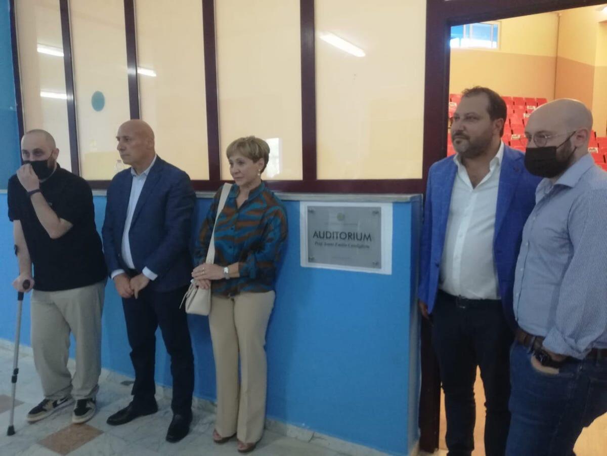 Crotone, l'auditorium del Filolao intitolato al prof. Emilio Candigliota - 