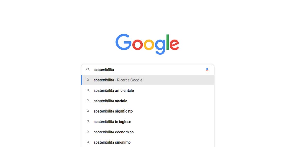 Gli italiani alla ricerca della "sostenibilità", anche su Google - 