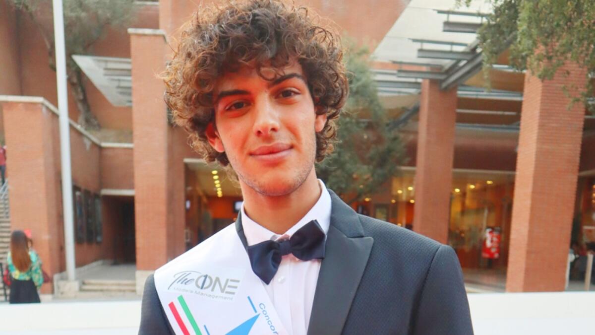 Mister Europa Franco Levato da Steccato di Cutro al Festival del Cinema di Roma - 