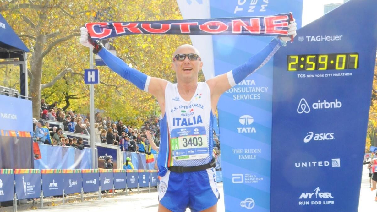 Alla Maratona di New York volerà nuovamente il rossoblù Antonio Carvelli - 
