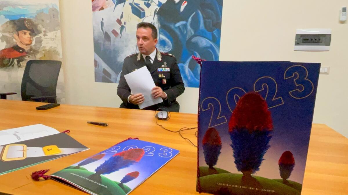 Il Calendario dei Carabinieri 2023 guarda la tutela dell'ambiente e del territorio - Il Comandante Pisciotta