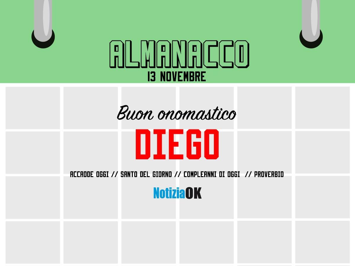 Almanacco | Domenica 13 novembre: Santo e Proverbio del giorno, accadde oggi e compleanni - 