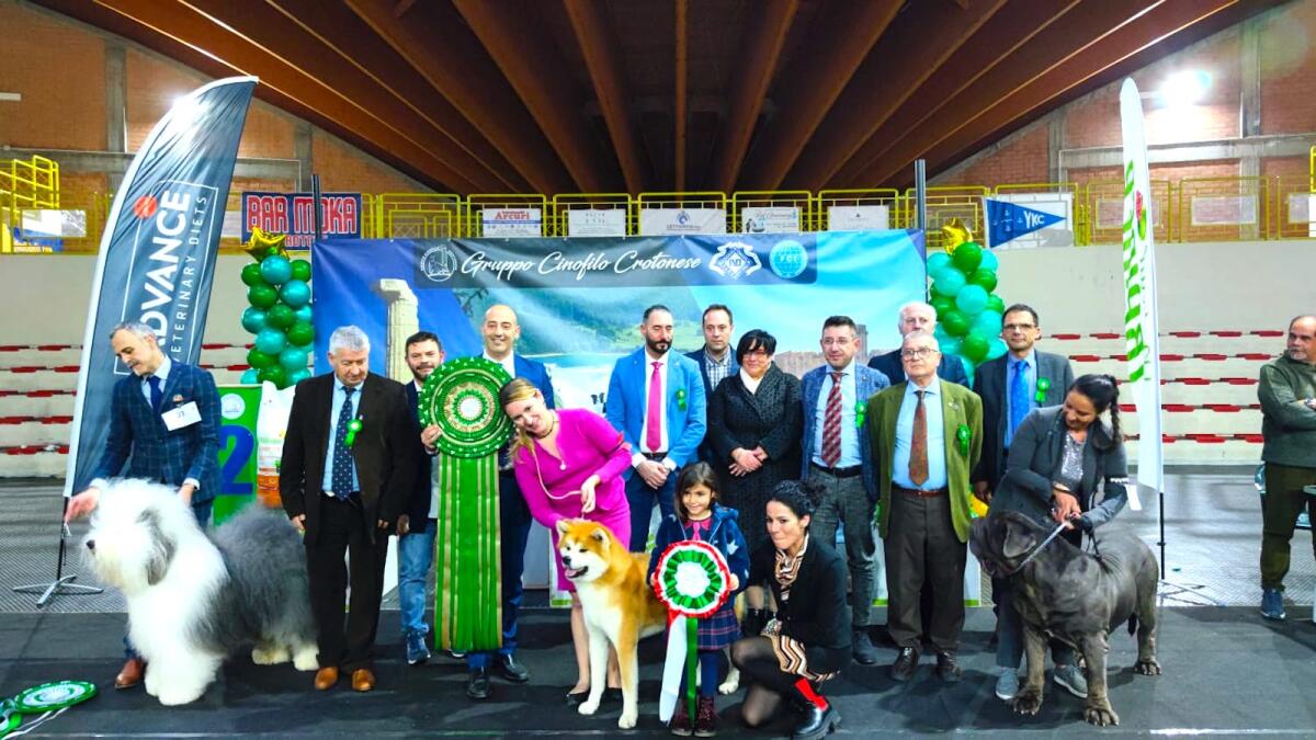 Cirò Marina: grande successo per l’esposizione nazionale canina N.D.S. di Crotone - 