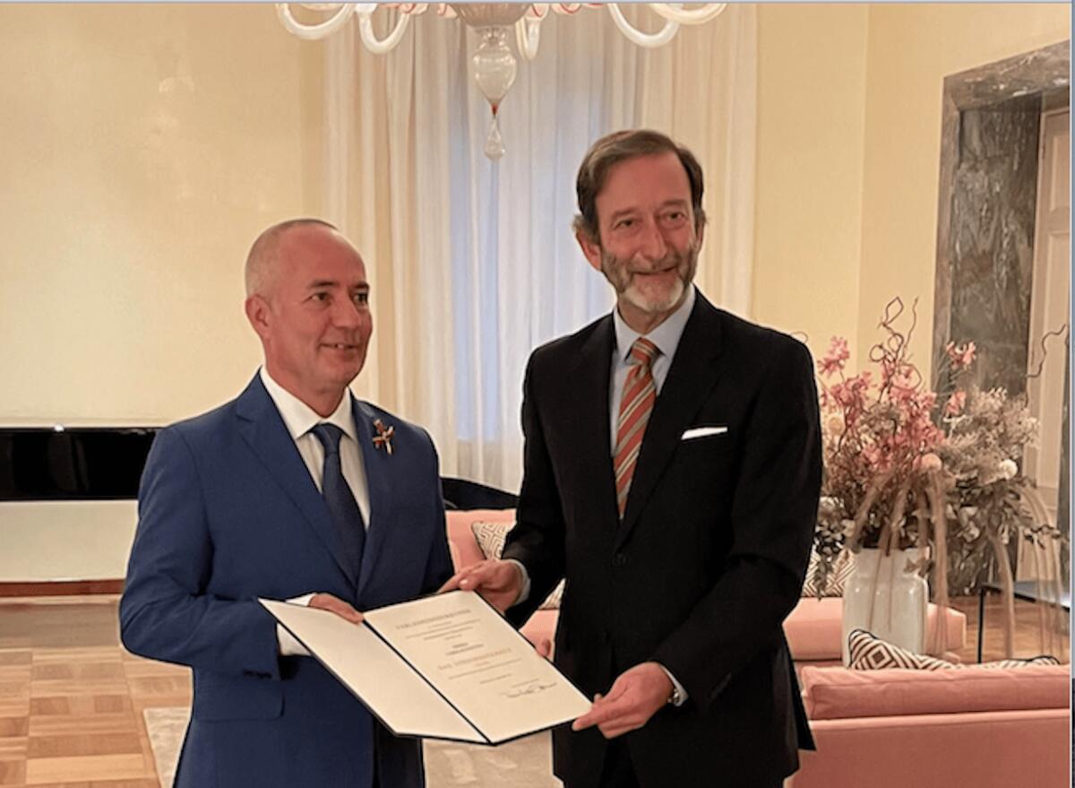 A Loris Rossetto Onorificenza della Repubblica federale di Germania - 