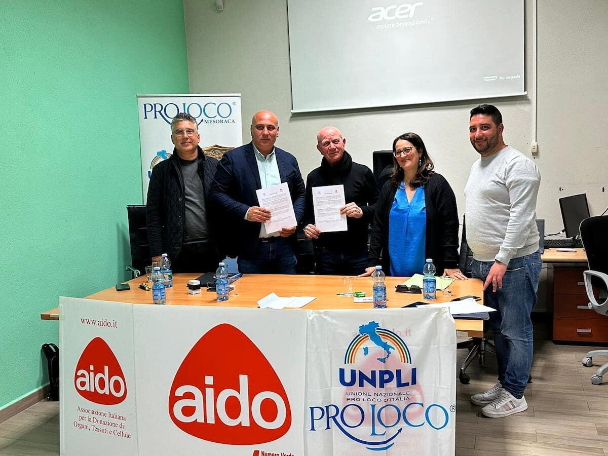 Mesoraca, firmato un Protocollo d’intesa tra l’Aido e l’UNPLI Crotone - 
