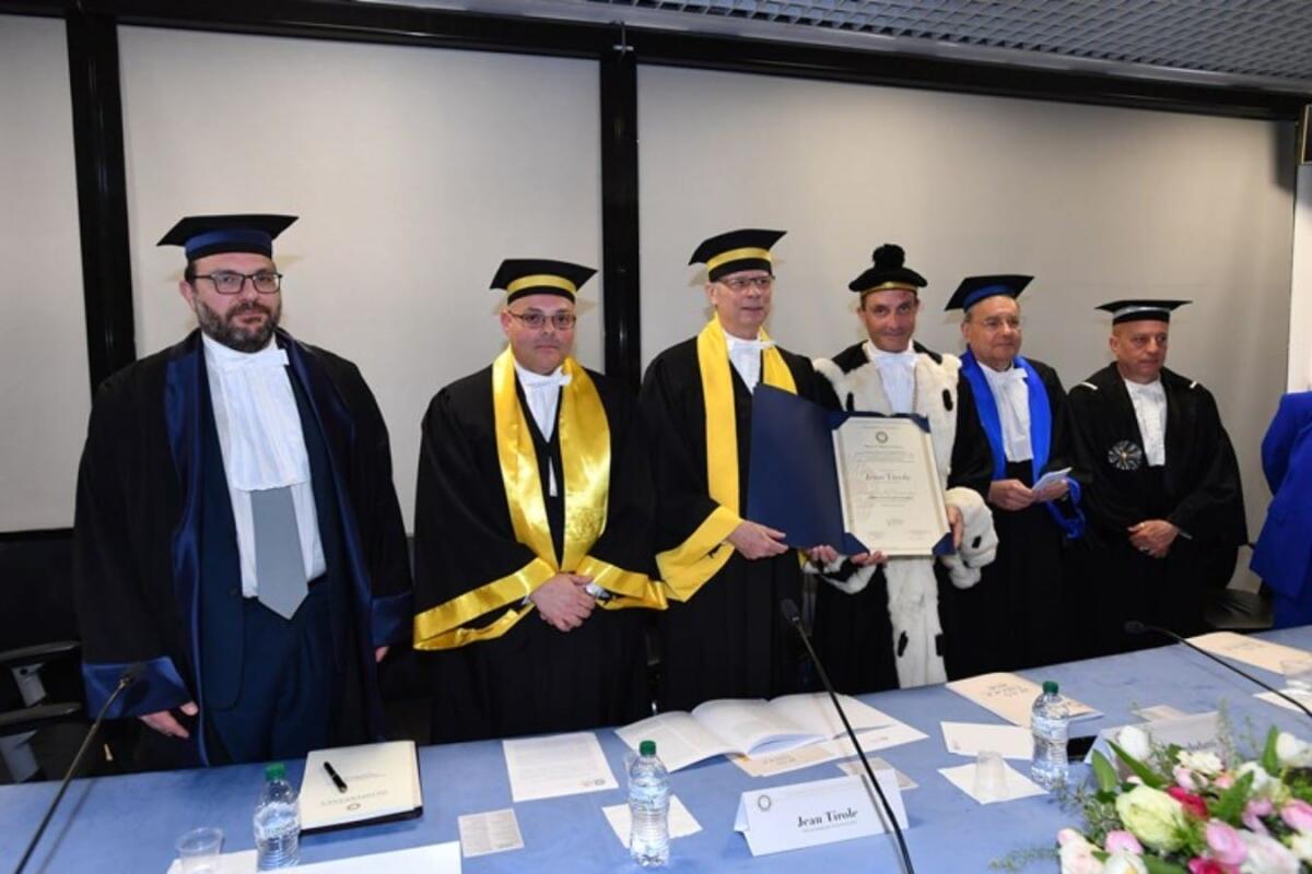 Mediterranea, conferito il Dottorato HC in Diritto ed Economia al Prof Jean Tirole - 