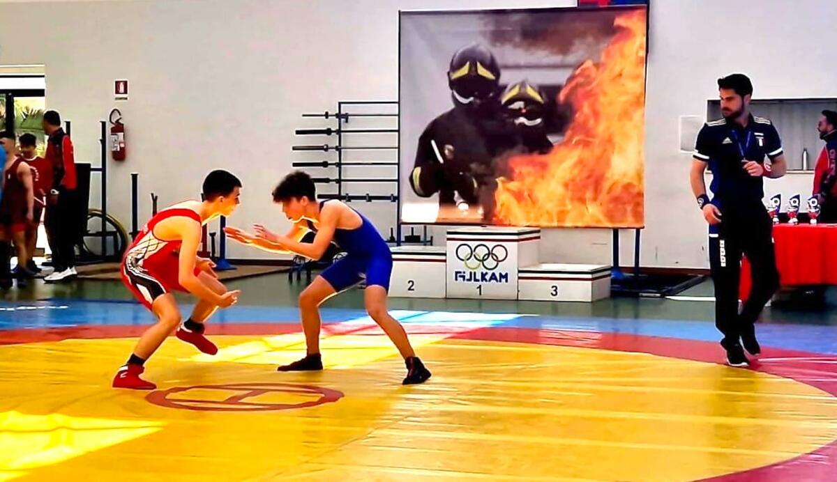 Lotta - Sergio Esposito dell'Akc Oro al campionato regionale U17 - 