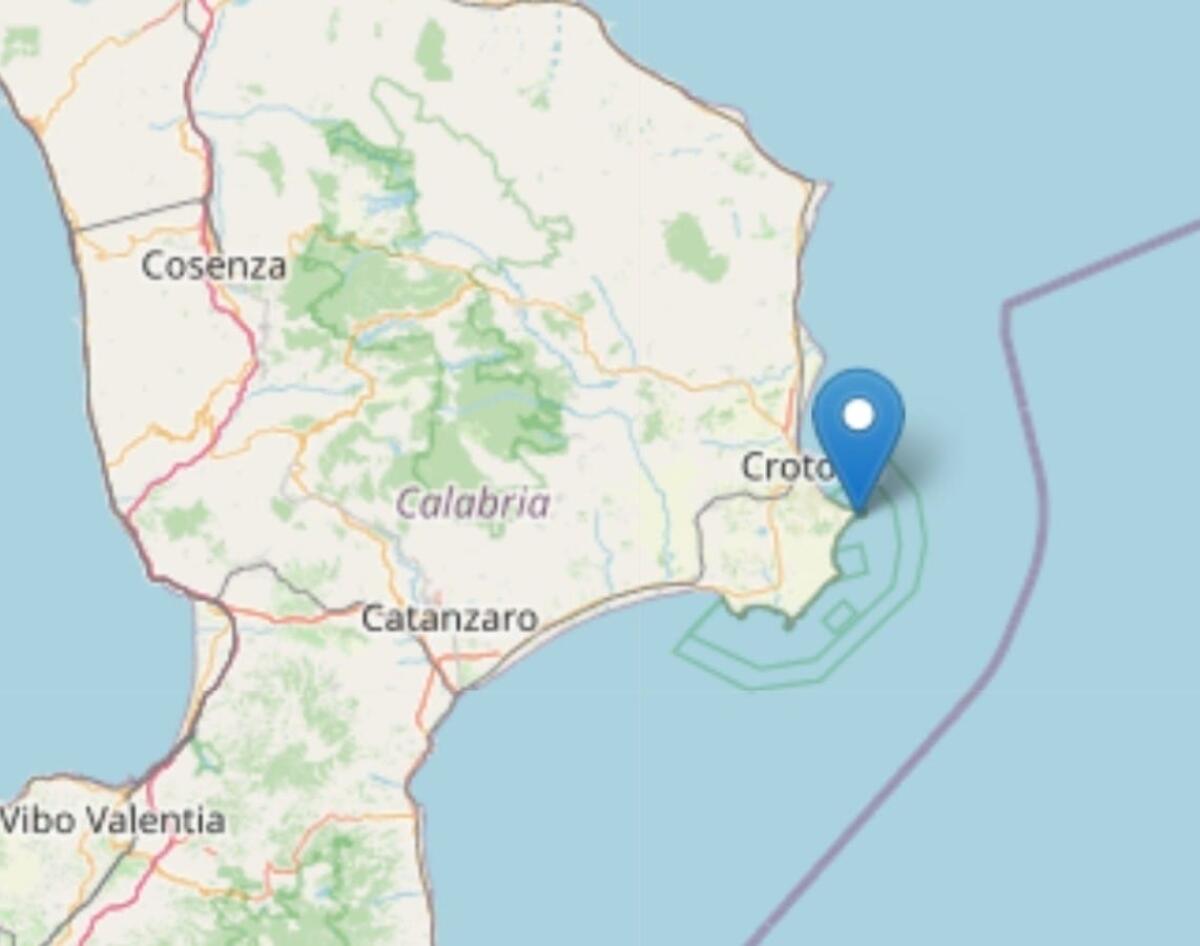 Crotone, quattro scosse di terremoto registrate nella notte - 