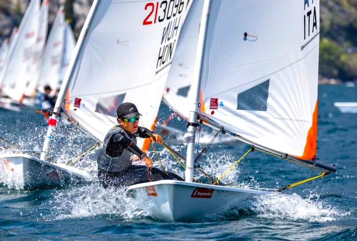 Vela - Il crotonese Alessandro Cortese in alto all'Europa Cup - 