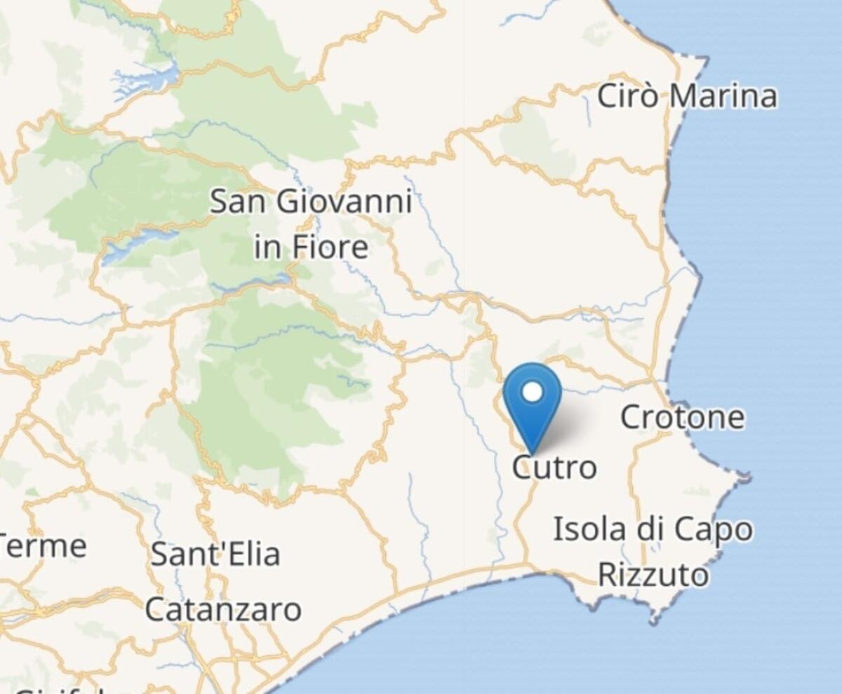 Terremoto, nuova scossa: interessata questa volta la zona di Cutro - 