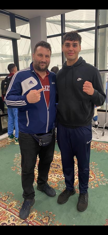 Leuzzi con il campione olimpico Roberto Cammarelle
