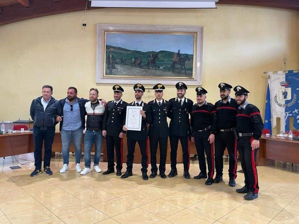 Cotronei, cittadinanza onoraria al Maresciallo Capo Giuseppe Calcagnile - 