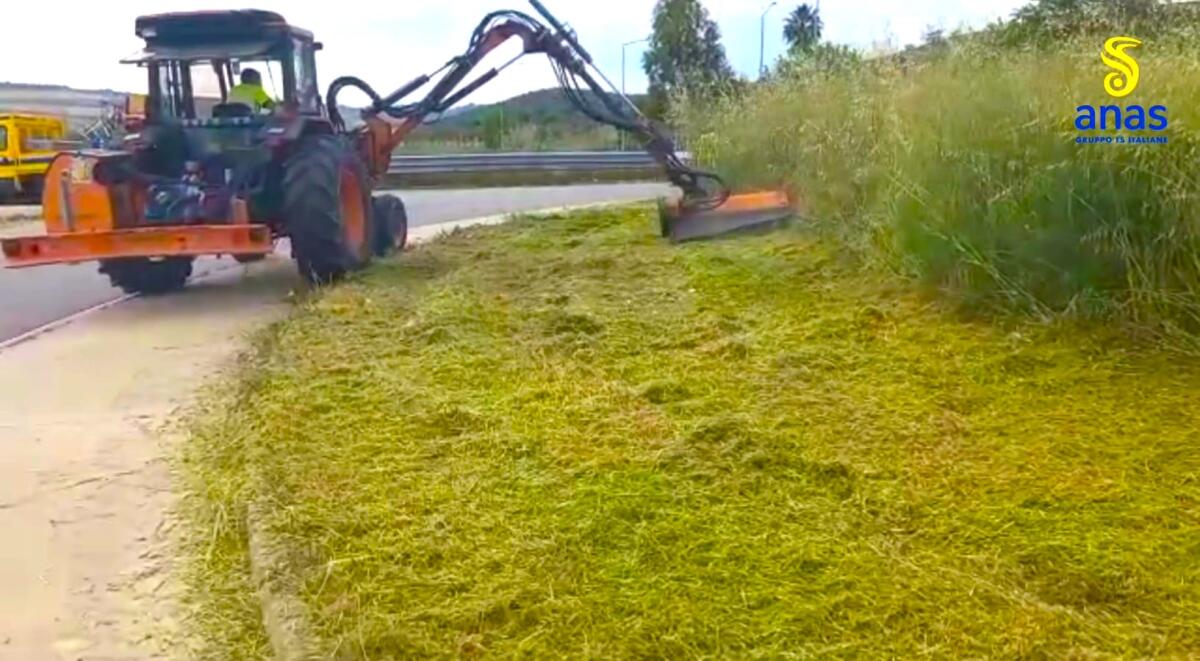 (VIDEO) Anas, in corso i lavori di manutenzione del verde sulla SS 106 crotonese - 