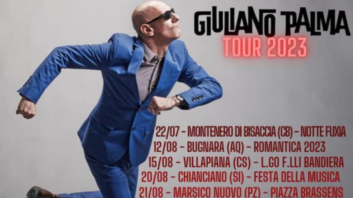 Crotone - Giuliano Palma sul lungomare con il suo nuovo tour - 