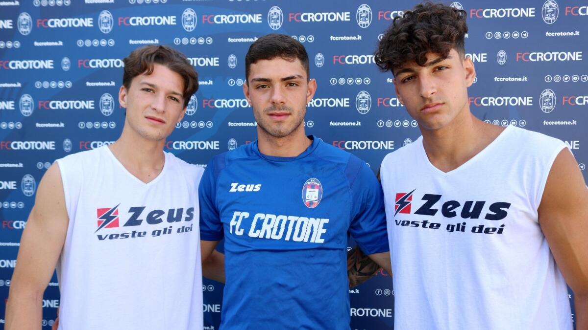 Crotone Calcio | Nuova opportunità per i giovani Cantisani, Lucano e Chiarella - Cantisani, Lucano e Chiarella