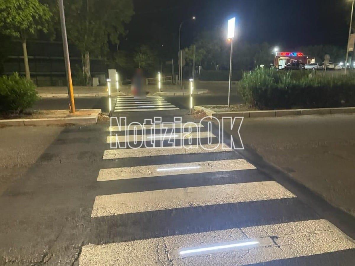 Crotone - Anche via Giovanni Paolo II diventa smart - Strisce smart su via Gioacchino da Fiore
