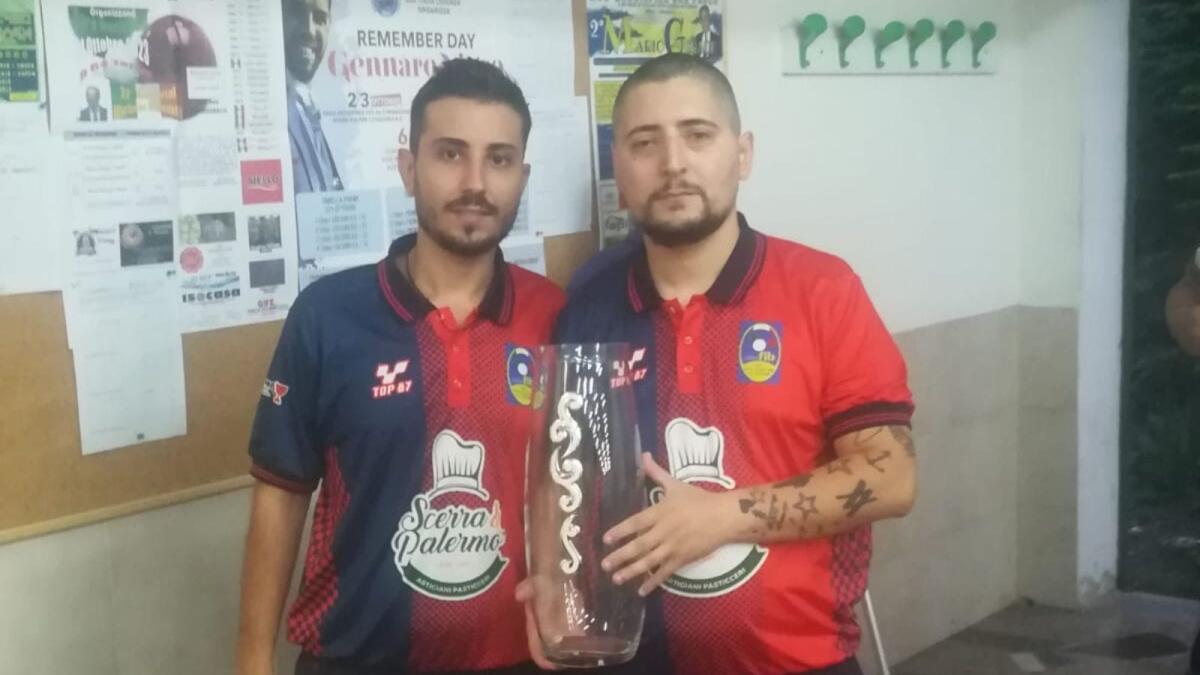 Bocce - I crotonesi Kristian Piscitelli e Francesco Papa sul podio - 