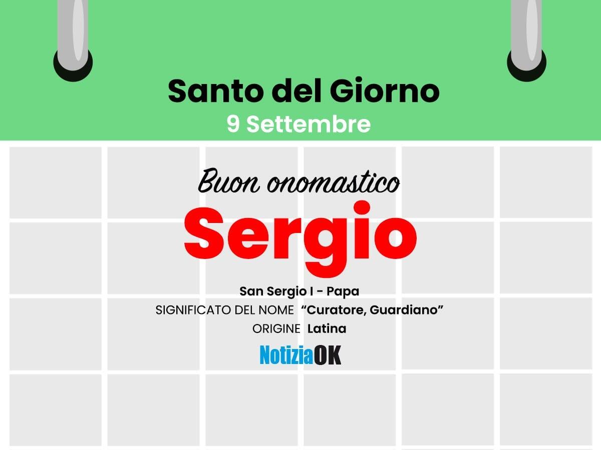 Onomastico: il Santo del giorno è San Sergio - 