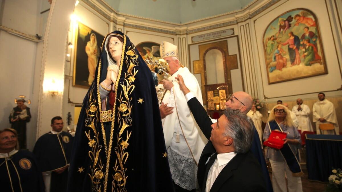 Rosarno (RC) - Incoronata la statua della Madonna Addolorata con l’aureola di Spadafora - 