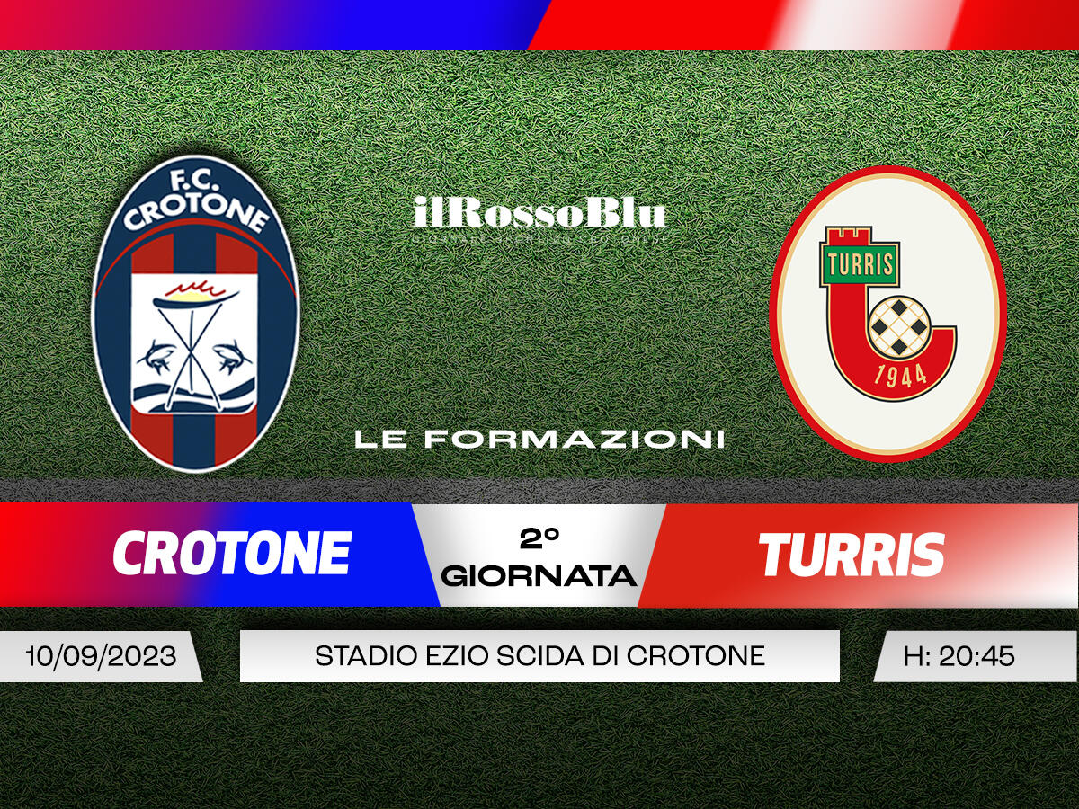 #CrotoneTurris | Le formazioni: Zauli conferma il suo undici con due novità rispetto a Catania - 