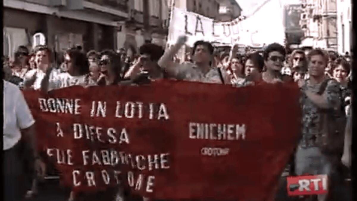 6 settembre 1993 | i Fuochi dell'Enichem - Carmine Talarico: «E' stata una ribellione sociale» - 