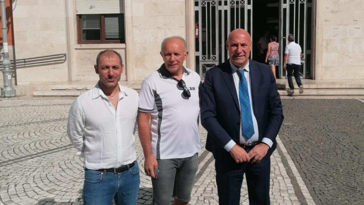 Con il campione Moreno Argentin, Crotone tappa dell'Adriatica Race - Luca Bossi, Moreno Argentin, Vincenzo Voce