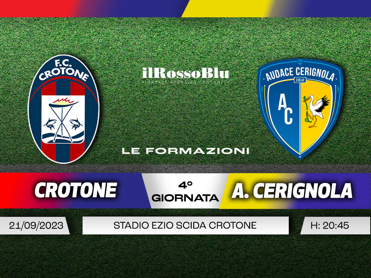 #CrotoneCerignola | Le Formazioni: Prima maglia da titolare per l'illusionista D'Errico - 