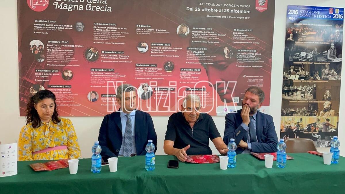 Crotone - Dall'Orchestra di Morricone a Marco Bocci: l'Hera Della Magna Grecia presenta la nuova stagione - Maria Rosa Romano, Benedetto Proto, Fernando Romano, Sandro Cretella