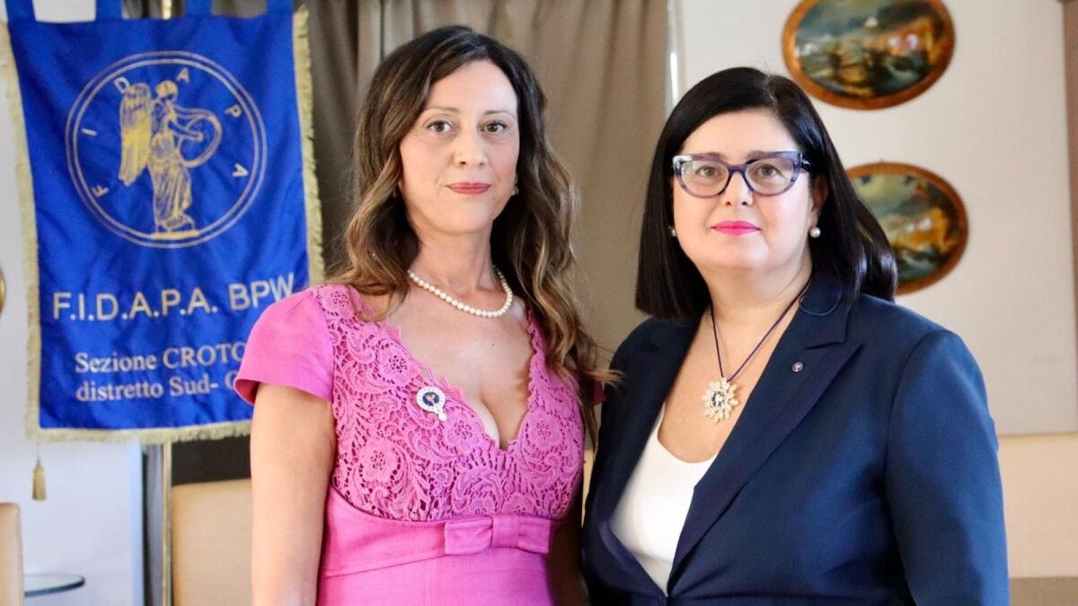 Crotone, passaggio di consegna della Fidapa - Lucia Marino, Titti Gualtieri