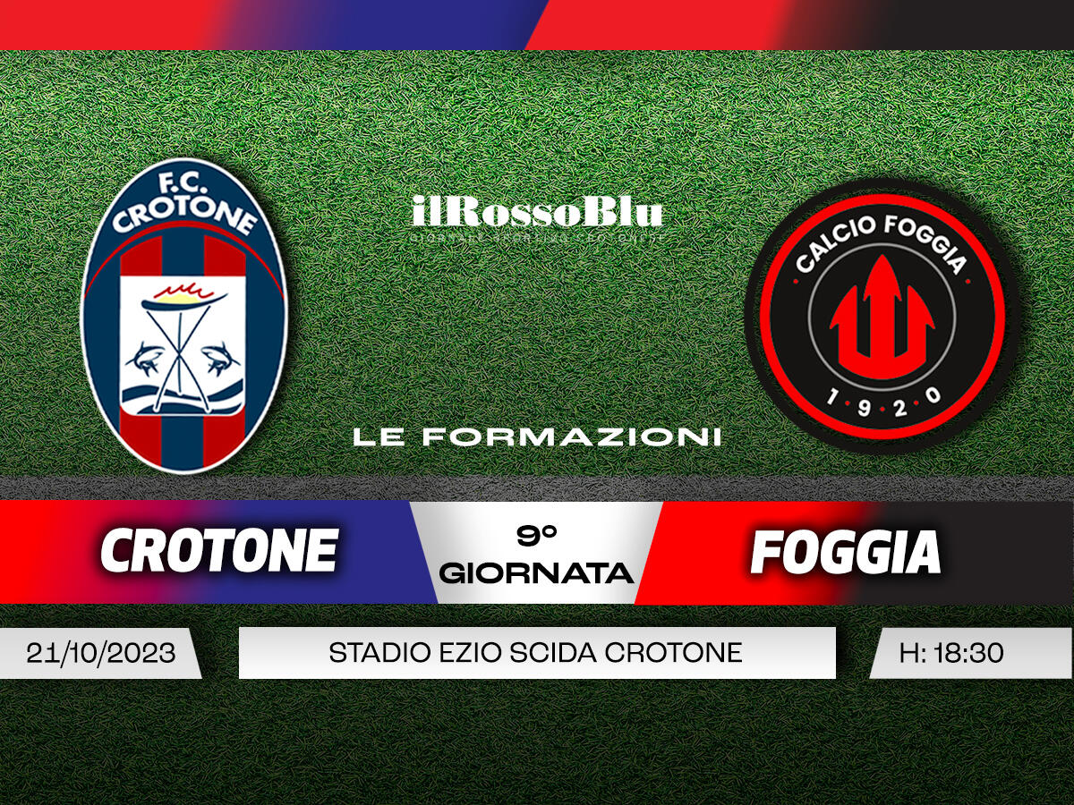 #CrotoneFoggia | Le Formazioni: Zauli passa al 3-5-2 - 